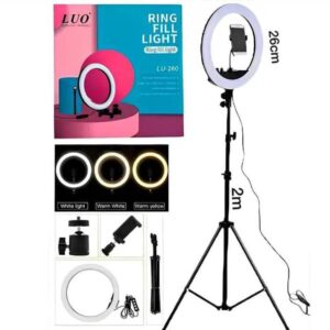 Aro de luz 26 cm LU-260 con tripodeo